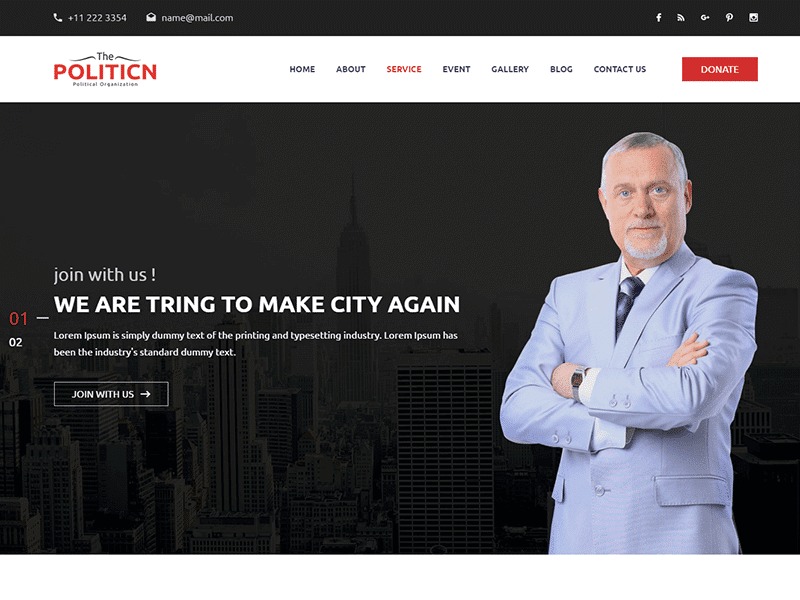 politicn-website-template